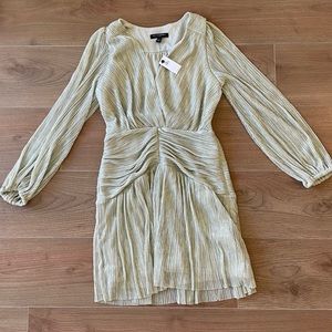Banana Republic Silver Long Sleeve Dress